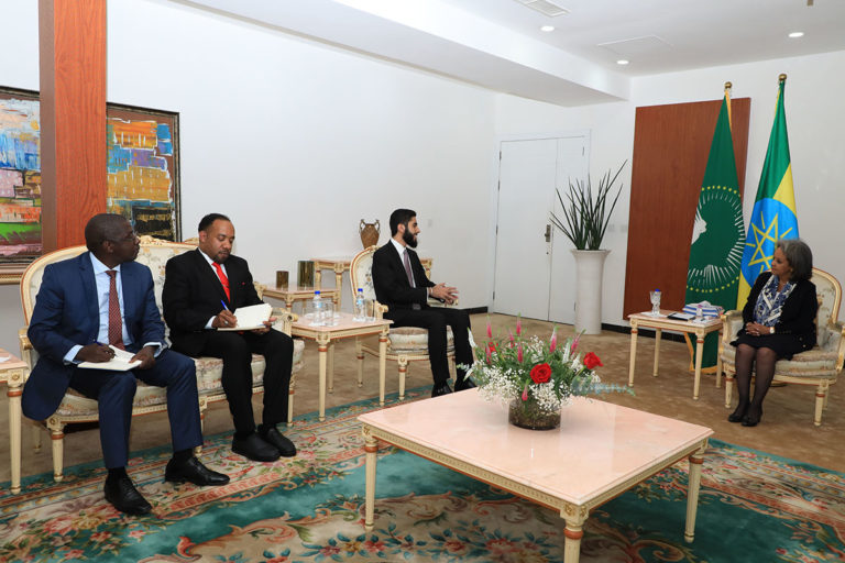 Meeting with the President of Ethiopia