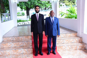 Rencontre entre le Secrétaire général de l’OSC, S.E. M. Bin Mussallam, et le Président des Comores, S.E. M. Azali Assoumani